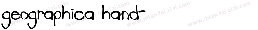 geographica hand字体转换